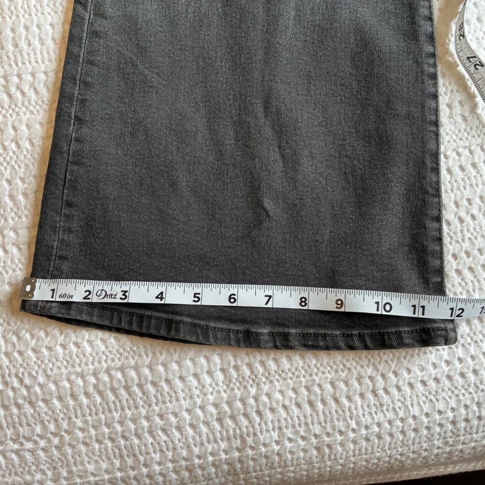 NWT Levi Ribcage Bell Women 26 Dark Gray High Waisted Flare Festival Boho Casual - Picture 12 of 16